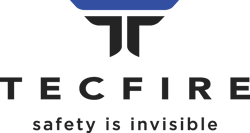 Tecfire Logo - Blue and Black