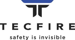 Tecfire Logo - Blue and Black