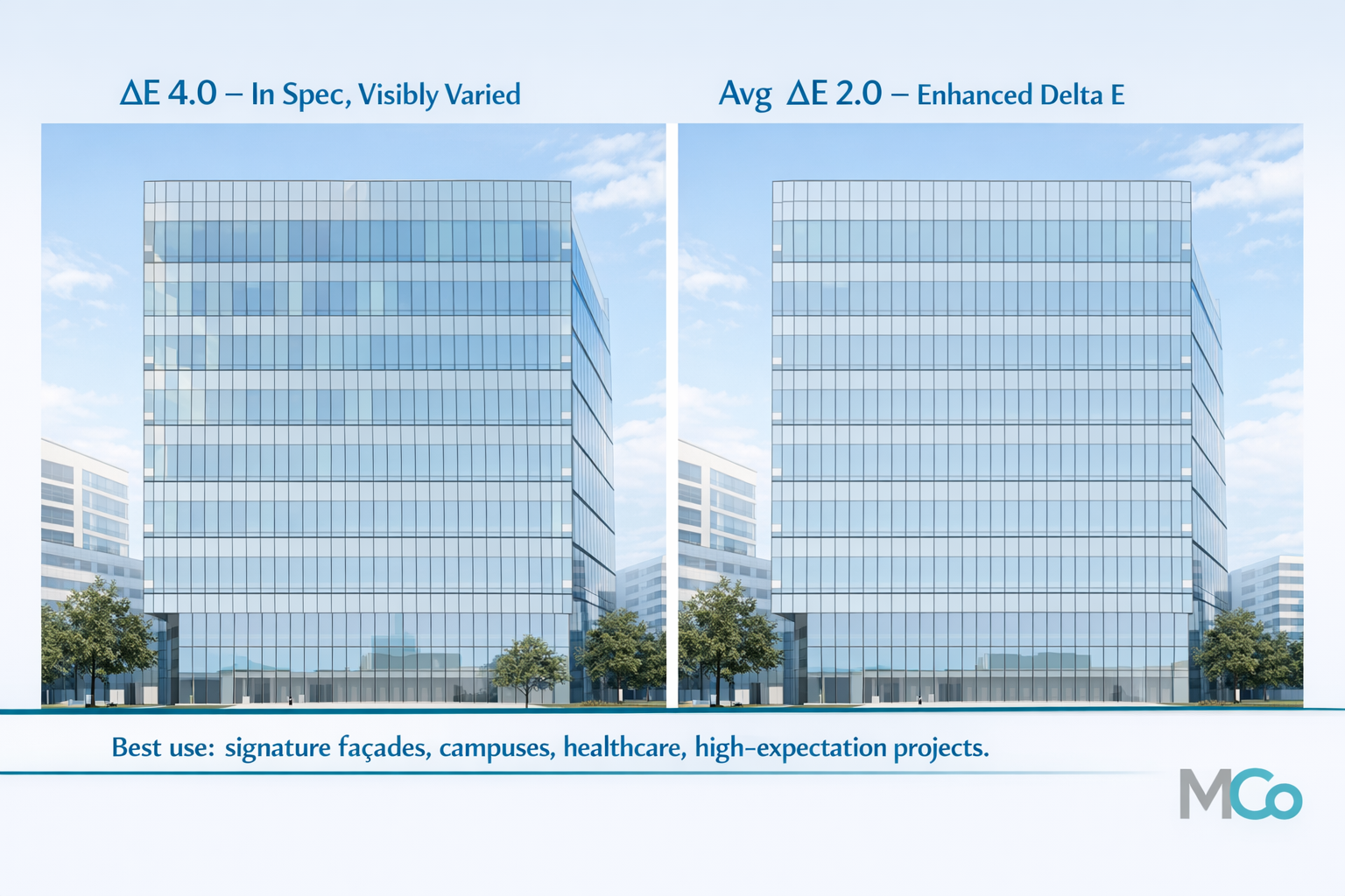 Best for signature façades, campuses, healthcare, civic and institutional work, and other high‑expectation projects.